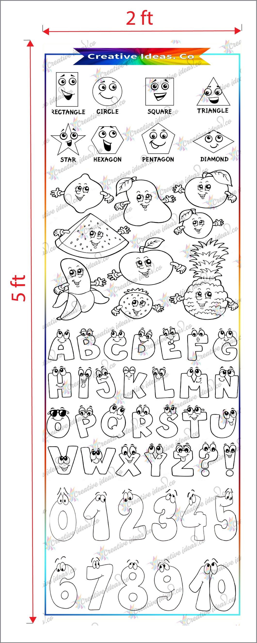 Kids Colouring Mat Art Water Color Marker Reusable Children Drawing roll Sketch level 2