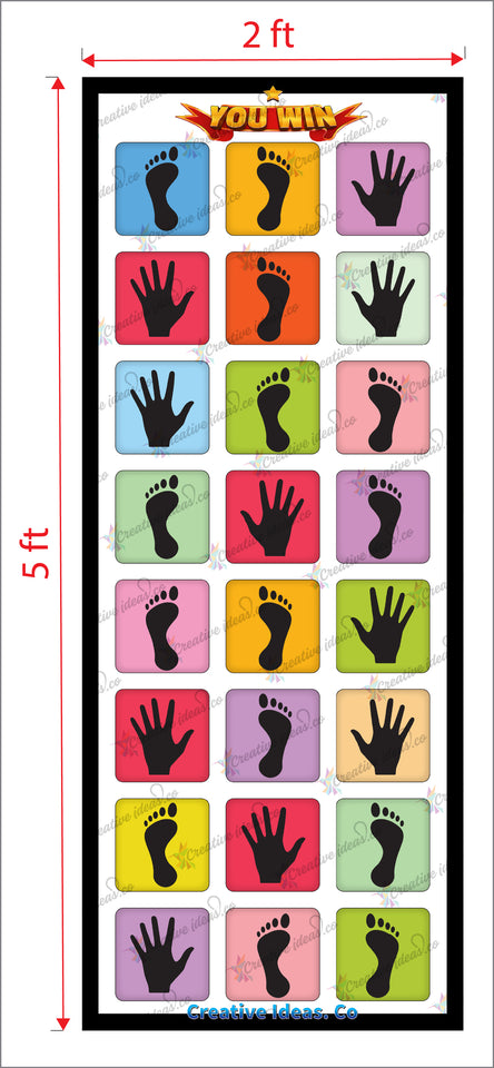 Hopscotch kids play sheet mat children brain and physical activity water proof 5ft x 2ft