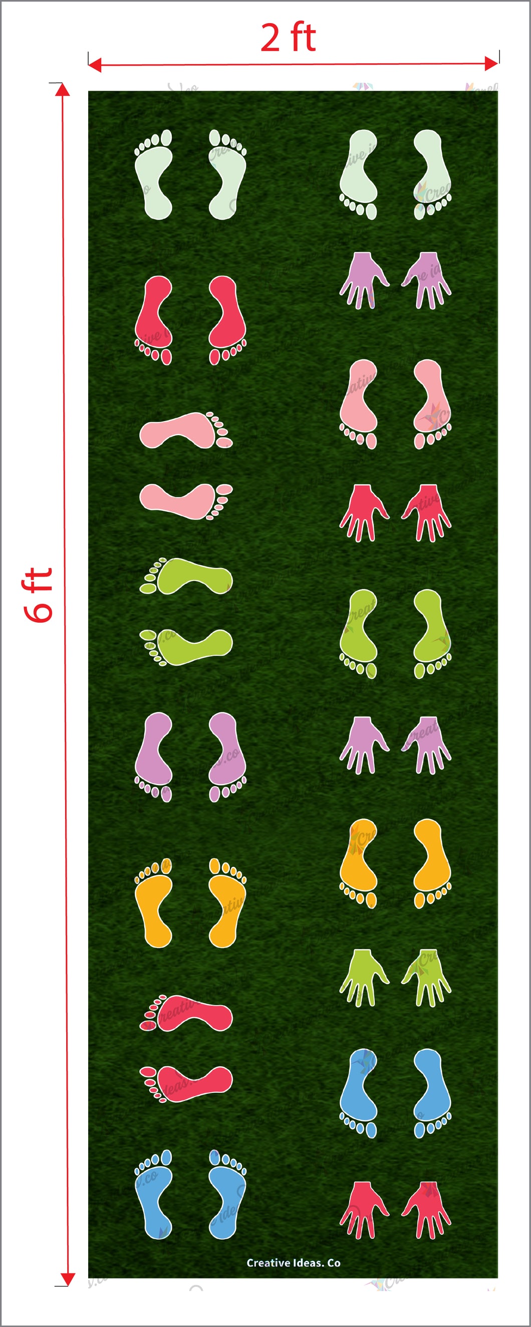 kids play sheet mat Large children brain and physical activity water proof 6ft x 2ft