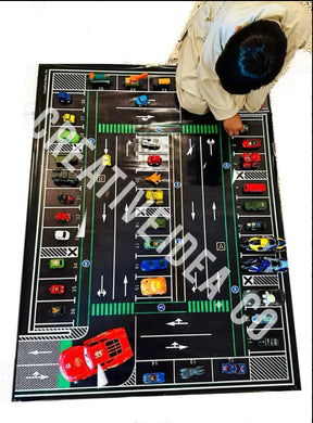 kids car parking play sheet mat children brain and physical healthy activity plastic water proof
